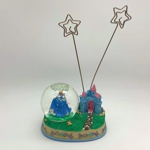 Enesco Disney Cinderella and Castle Snowglobe Photo Holder Figurine